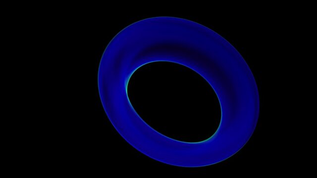 Animation made with blue fractal
