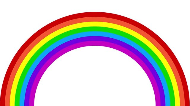 Animation made with a rainbow