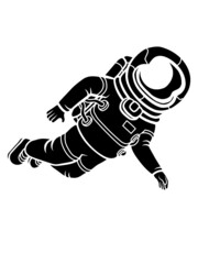 Silhouette Astronaut Weltall 