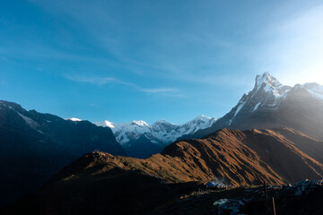 Sunrise at mardi himal upper view point 