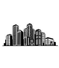 Obraz premium Beautiful city flat vector set illustration.