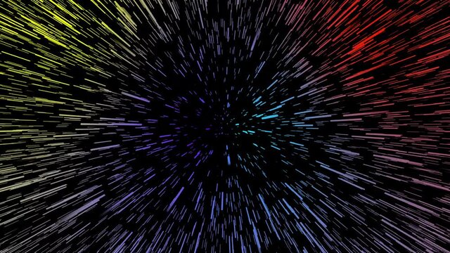 Flying at warp speed. Beautiful video in high resolution