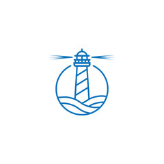 ighthouse wave sea company logo