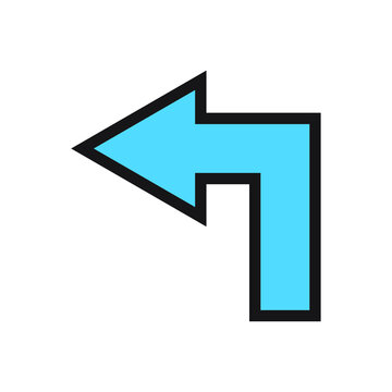 Arrows pointing to the left, can be used as icons, images of t-shirts, jackets, sweaters, and more.
