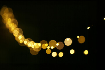 a golden light bokeh texture background