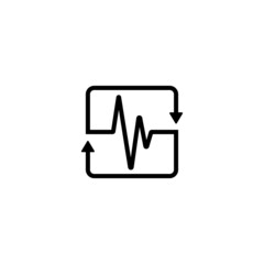 cardiology logo, simple, elegant, abstract