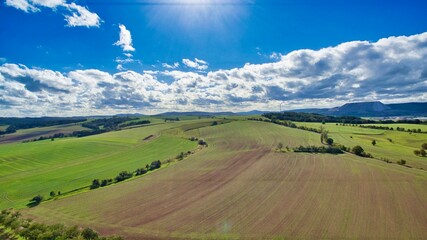 Landschaft Idyll Drohne