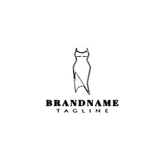 bridesmaid logo icon design template black isolated vector illustration