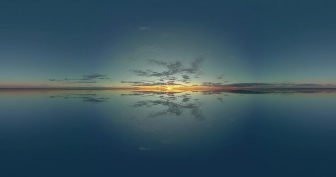 sky 360 equirectangular hdr spherical mirror, panoramic clouds environment map landscape projection. High quality 4k footage