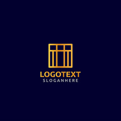 T letter golden logo abstract design on dark color background. T alphabet logo