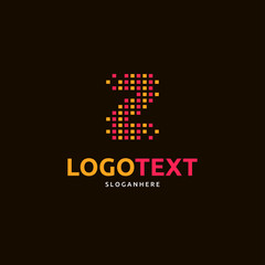 Letter z logo. visualizer logo