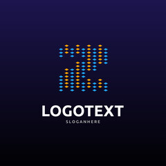 Letter z logo. visualizer logo
