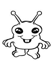 Kleiner lustiger Außerirdischer 