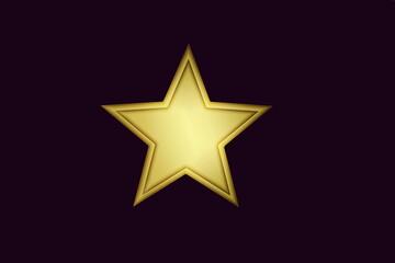 golden star in dark purple background