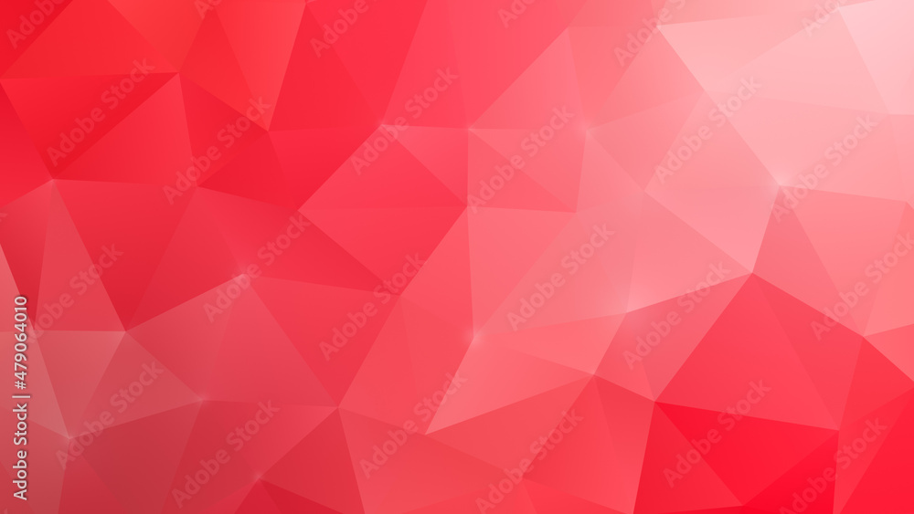 Aufkleber red and pink polygon vector pattern background. abstract full frame 3d triangular low poly style bac