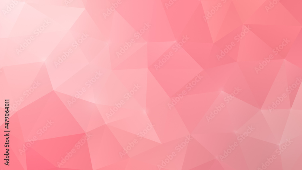 Poster pink polygon vector pattern background. abstract full frame 3d triangular low poly style background 
