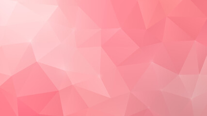Obraz premium Pink polygon vector pattern background. Abstract full frame 3D triangular low poly style background for Valentine's Day, love and romantic celebration. 4k resolution. 