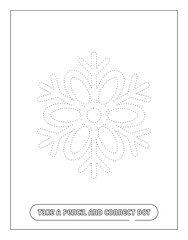  Flowers Christmas coloring Pages for kid