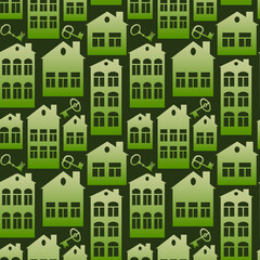 Fototapeta premium real estate (rent or sale) - houses and keys. Design element. architecture, minimalism