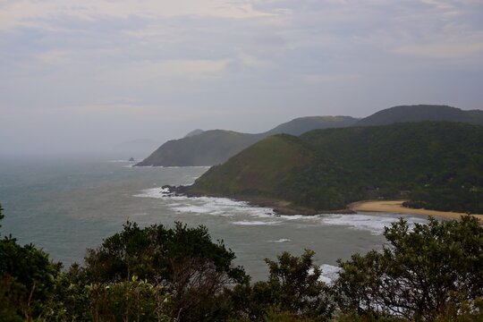 Coastline at Port St Johns along the Wild Coast of South Africa.