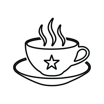 Hot, coffee, drink, tea line icon. Outline vector.