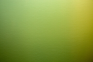 Green painted home wallpaper. Modern green yellow seamless texture background in light. home wall paper. Stucco surface background grunge wide.