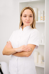 Portrait of female professional beauty doctor.
