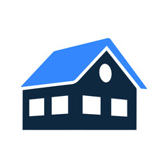 House, home, building icon. Simple editable vector design isolated on a white background.