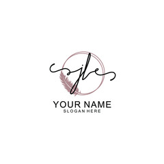 Initial JL beauty monogram and elegant logo design  handwriting logo of initial signature