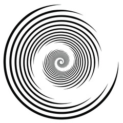 Abstract monochrome background, decorative element, optical illusion object.