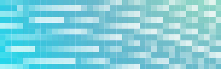 Abstract green and blue lines mosaic banner background. Vector illustration.