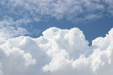 Naklejka na ściany i meble white clouds in the blue sky