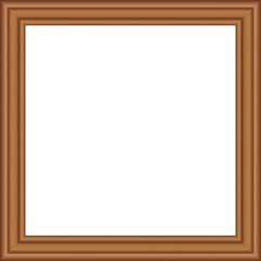 Obraz premium Squared golden vintage wooden frame for your design. Vintage cover. Place for text. Vintage antique gold beautiful rectangular frames for paintings or photographs. Template vector illustration