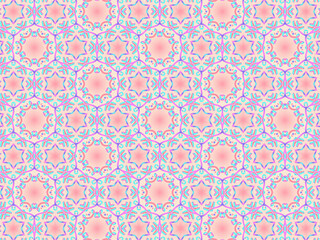 Exquisite and delicate pink lacy patterns for fabric, packaging, wrapping paper and stationery. Repeating fashion print on a blush nude background.