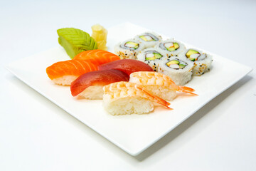 sushi on a plate