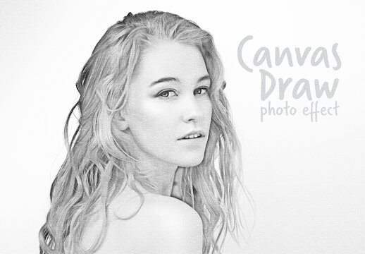 Draw Canvas Photo Effect