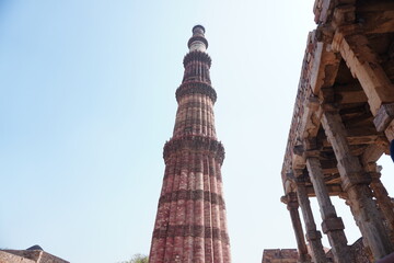 Fototapeta na wymiar Qutub Minar in Delhi