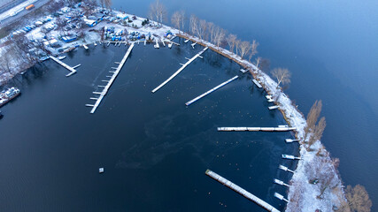 icicles on the roof of the house