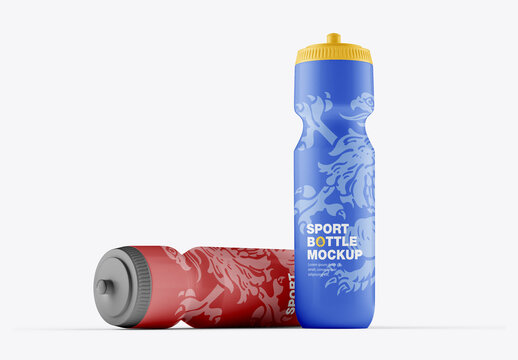 Plastic Sport Bottle Mockup