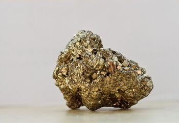 Pyrite mineral with cubic small crystals.