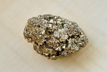 Pyrite mineral with cubic small crystals.