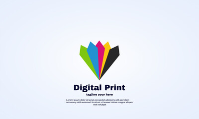 abstract digital print logo photo icon vector illustrator