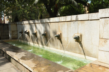 Wasserbrunnen am Palast der Könige von Mallorca