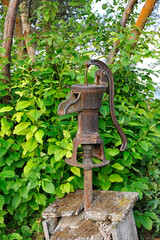 Old farmhouse hand water pump