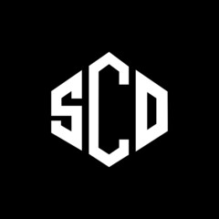 SCO letter logo design with polygon shape. SCO polygon and cube shape logo design. SCO hexagon vector logo template white and black colors. SCO monogram, business and real estate logo.