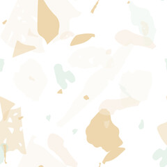 Terrazzo seamless pattern. Earthy  minimalistic