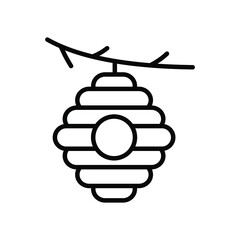 Hive outline vector icon