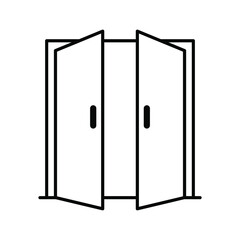 door isolated on white background