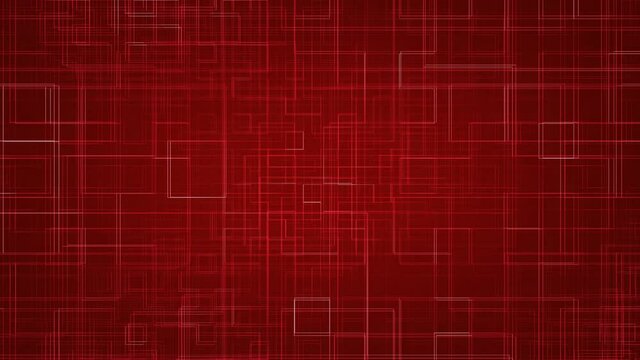 Red Circuit Geometries Loop Back Animation Background