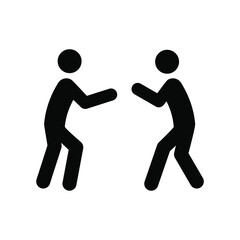 Wrestling flat icon